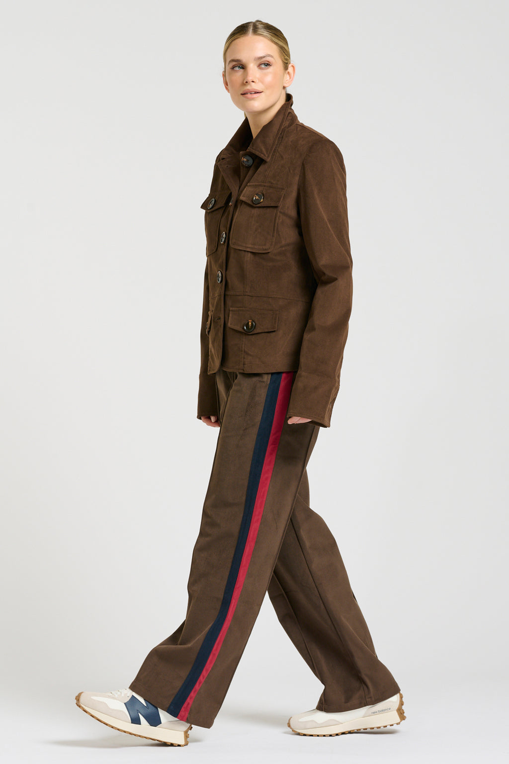 Hemming Velvet Twill Jacket - Chocolate
