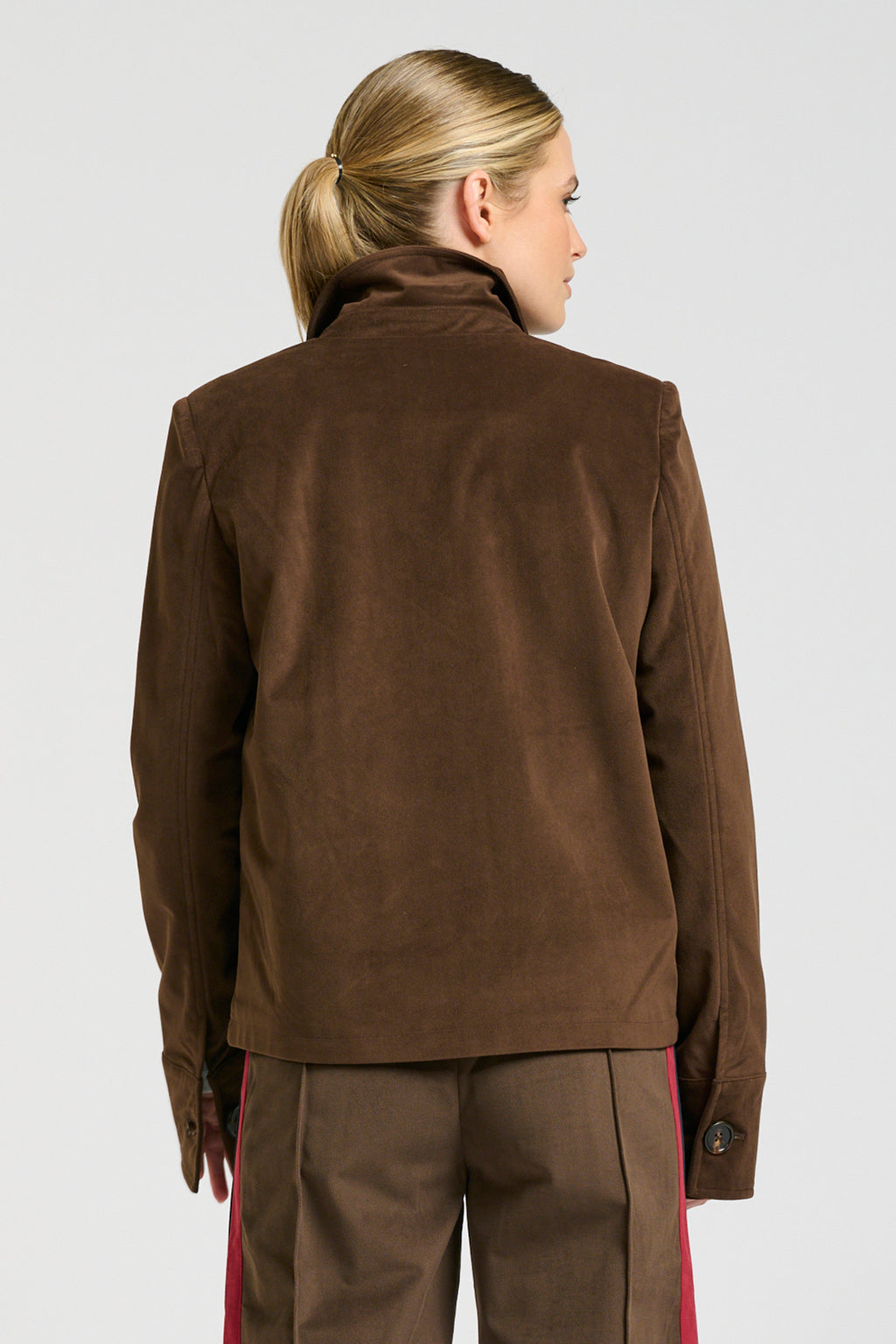 Hemming Velvet Twill Jacket - Chocolate