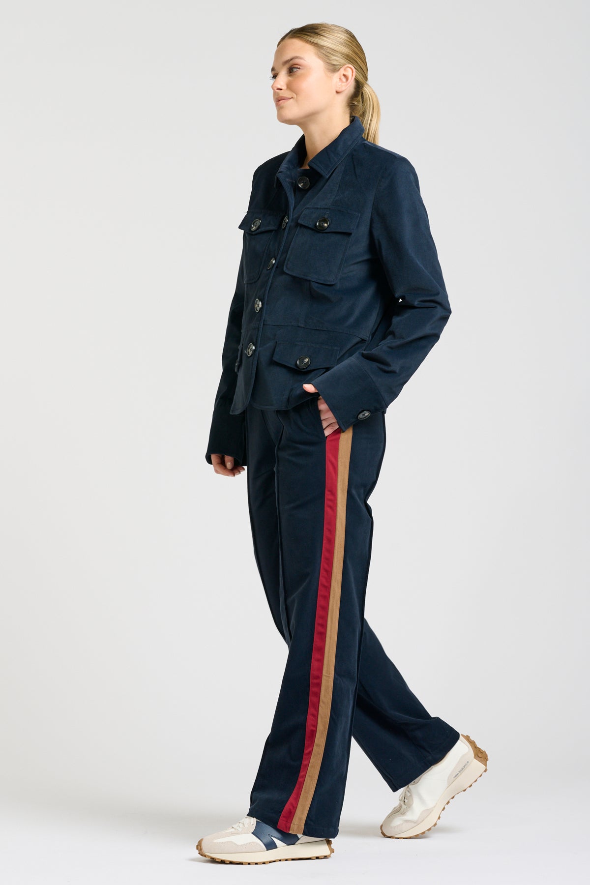 Hemming Velvet Twill Jacket - French Navy