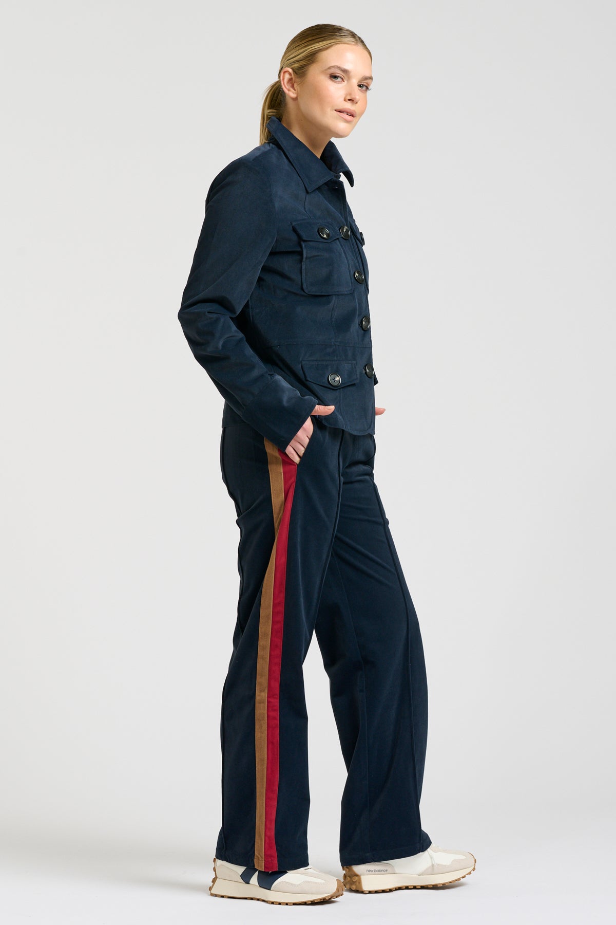 Hemming Velvet Twill Jacket - French Navy