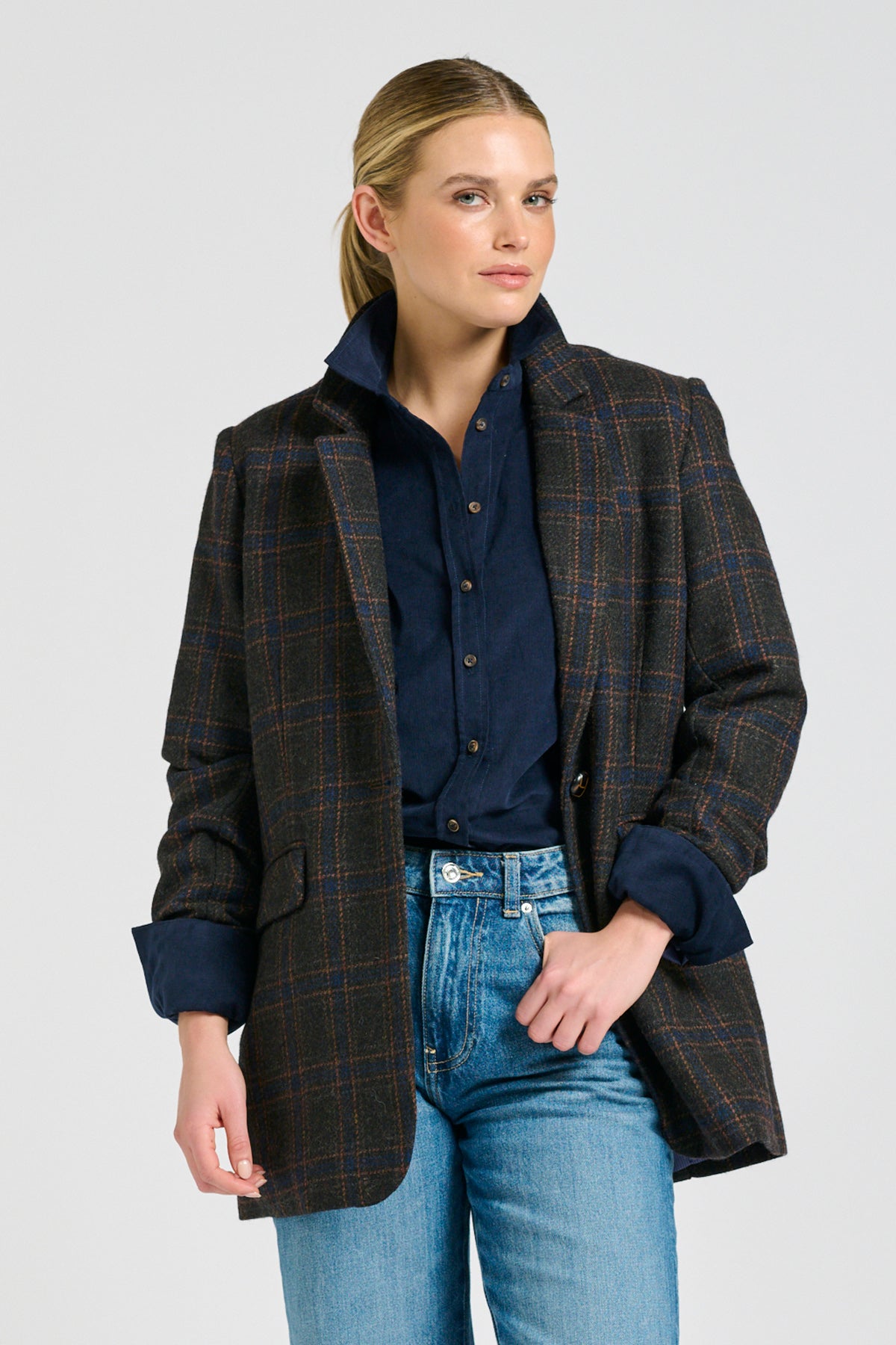 Iris Blazer - Perfect Plaid