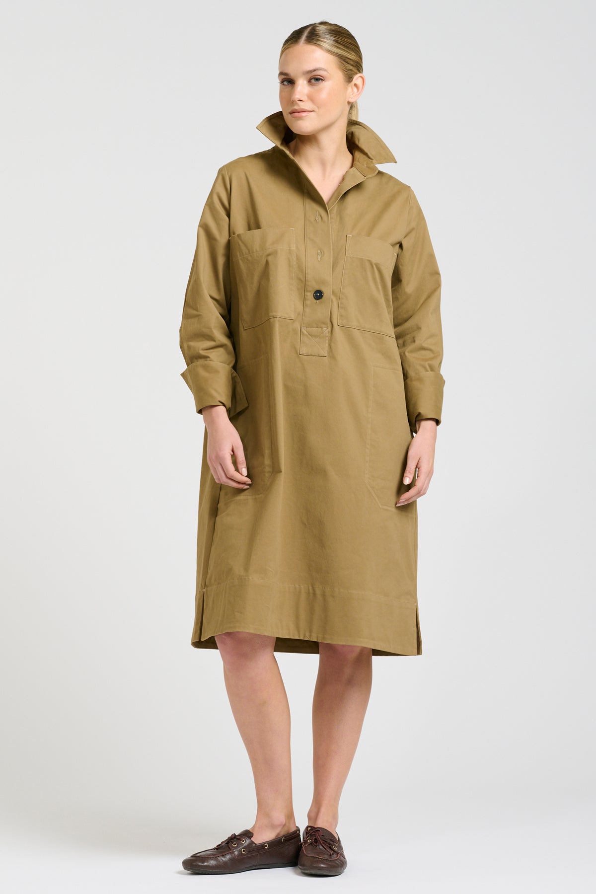 Jane Utility Dress - Tan