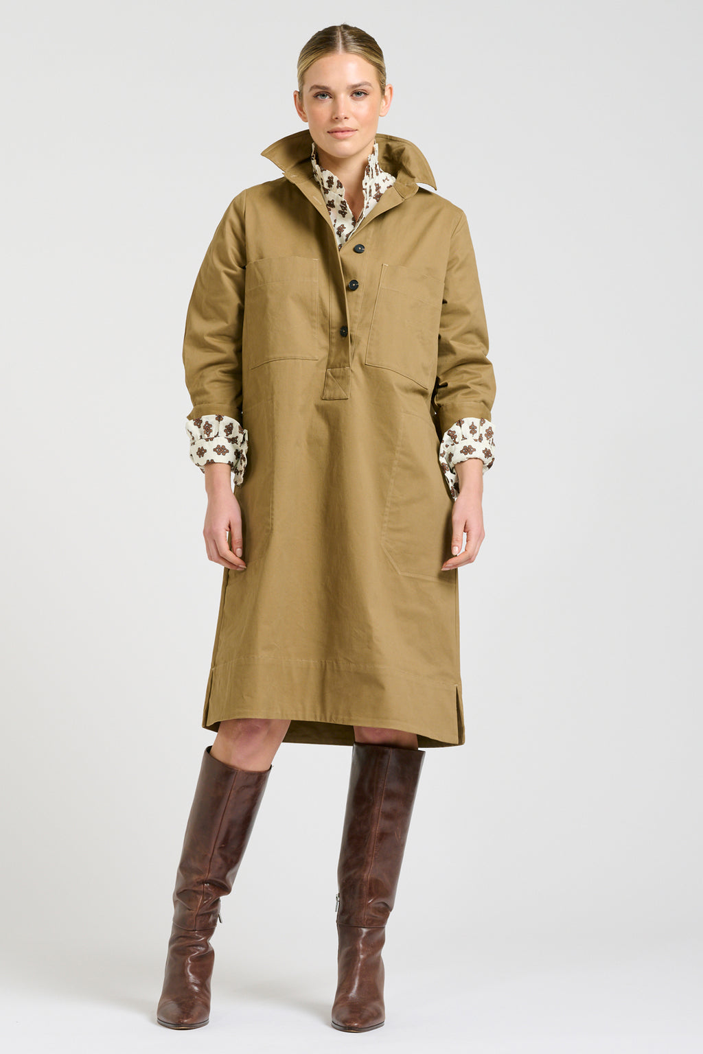 Jane Utility Dress - Tan
