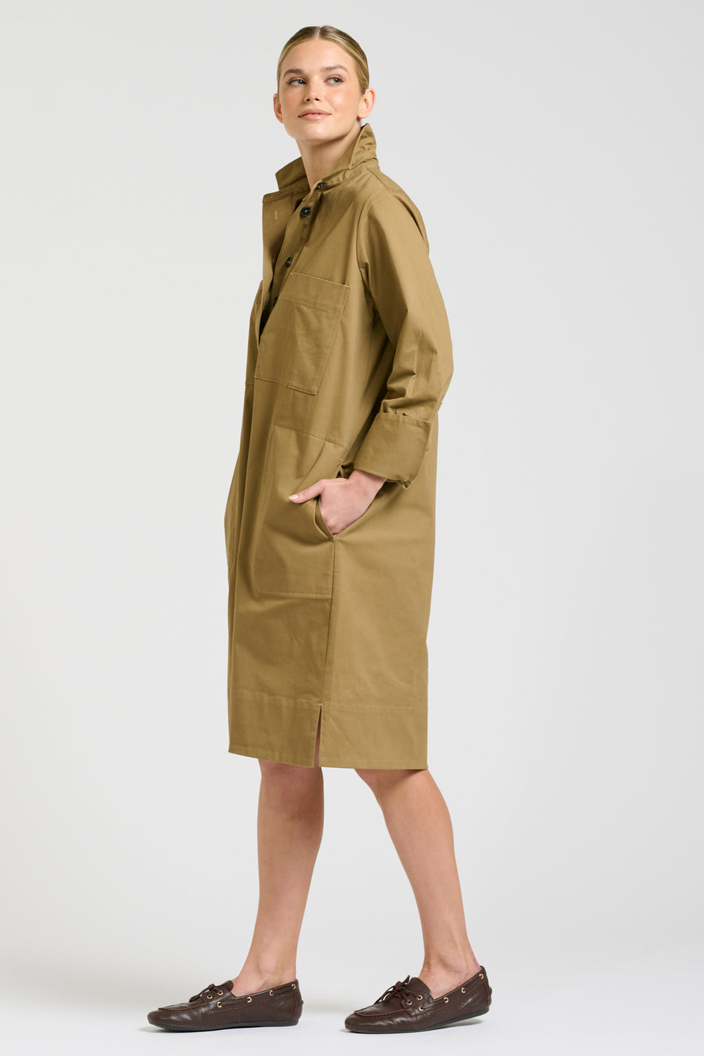 Jane Utility Dress - Tan