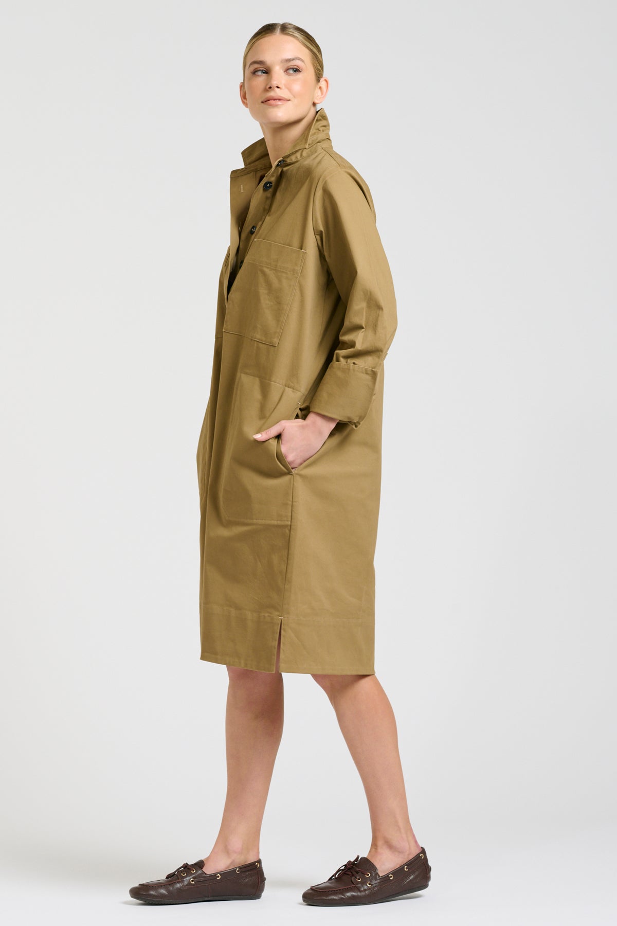 Jane Utility Dress - Tan