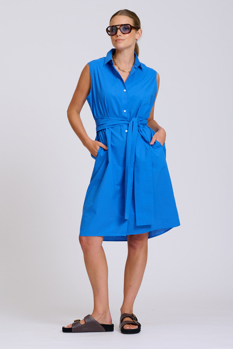 Shirty The Sandra Shirtdress - Royal Blue