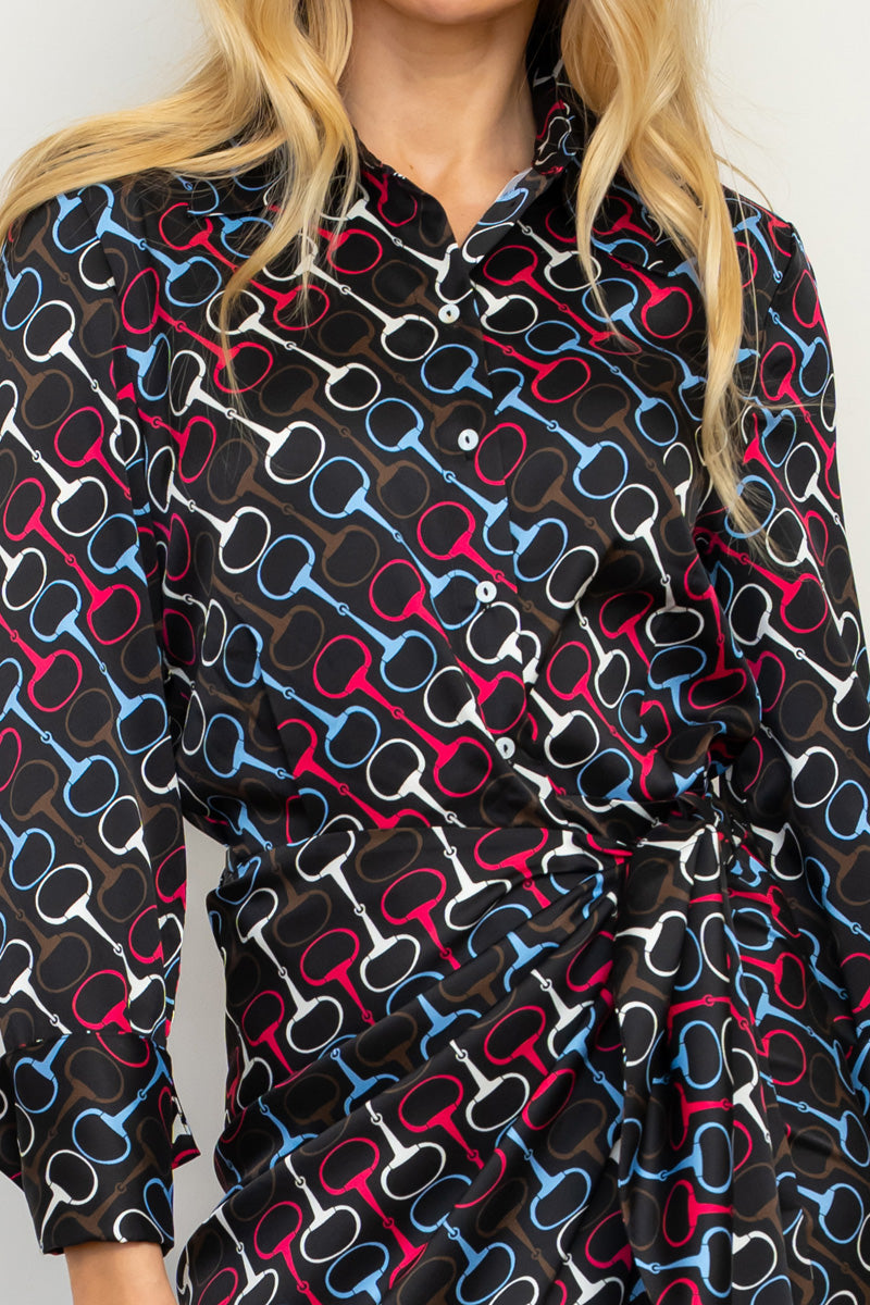 Talita Dress - Snaffle Print