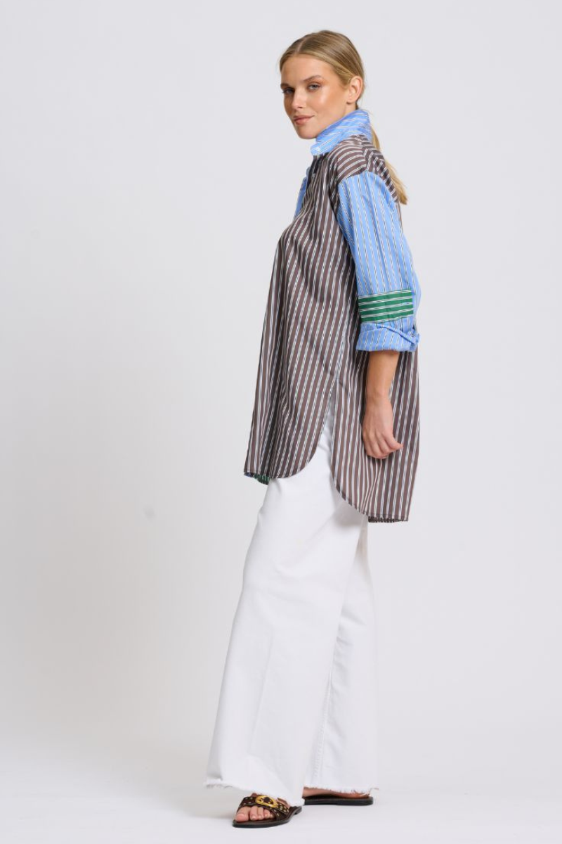 Shirty Bobbie Boyfriend Shirt - Choc Combo