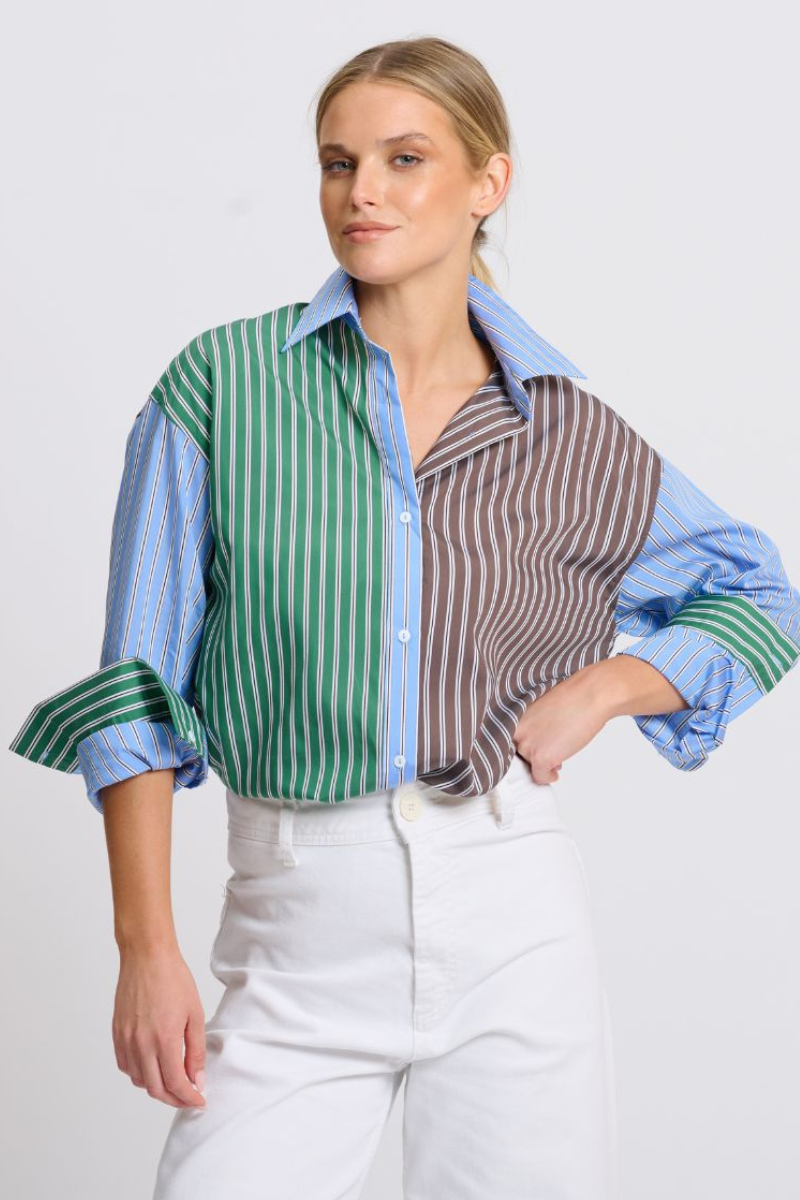 Shirty Bobbie Boyfriend Shirt - Choc Combo