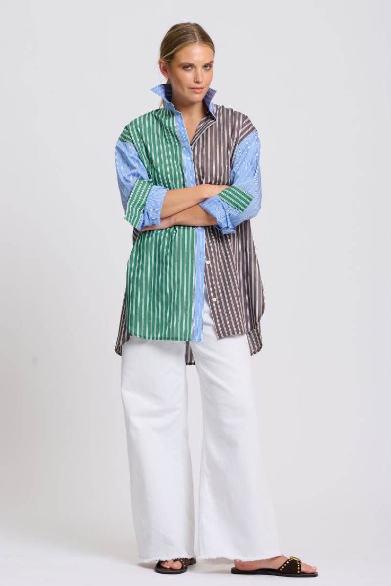 Shirty Bobbie Boyfriend Shirt - Choc Combo