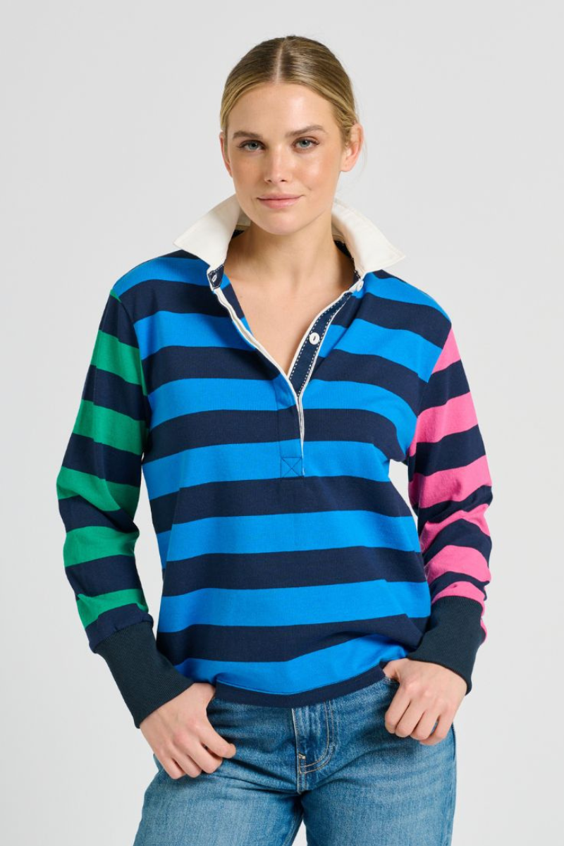 Shirty Rugger Rugby Sweatshirt - Navy Combo