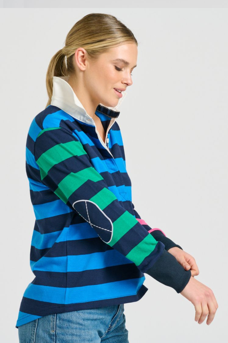 Shirty Rugger Rugby Sweatshirt - Navy Combo